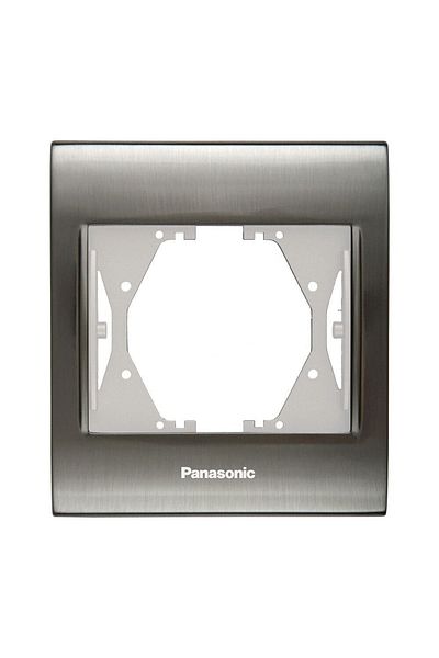 PANASONIC Viko Thea Blu Inox + Λευκό Μονό Πλαίσιο