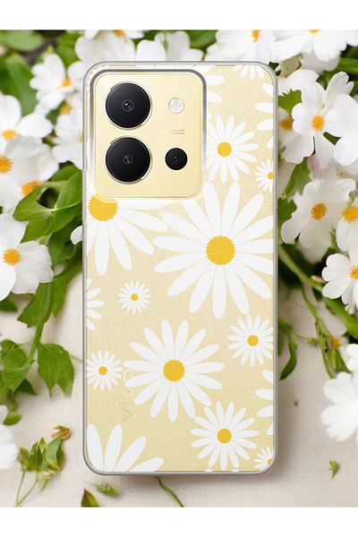 Spoyi غلاف هاتف شفاف بتصميم ديزي لهاتف Vivo Y36