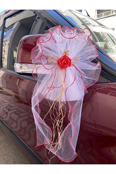 ecrin tuhafiye hobi 5'li Çiçekli Düğün Arabası Süsü Gelin Arabası Konvoy Süsü & Bohça Süsü