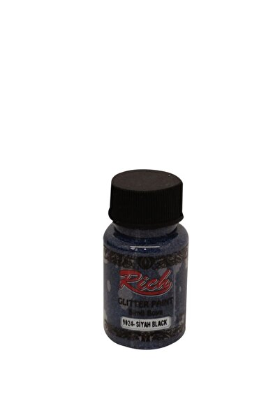 Rich Glitter Paint Simli Boya 50 cc. 9024 SİYAH