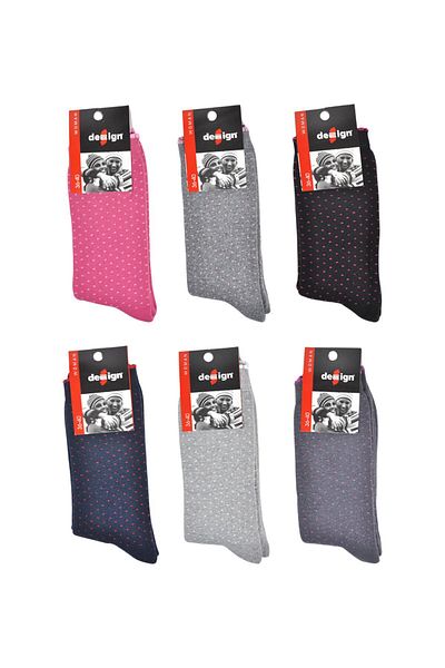 Design Socks Γυναικείες πετσέτες με σχέδια (6 ζευγάρια) - Κάλτσες με σχέδια