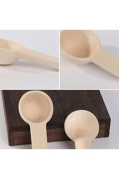 FORSEİ LUCA 12 Mini Bamboo Spoons - Spice and Jam Spoons