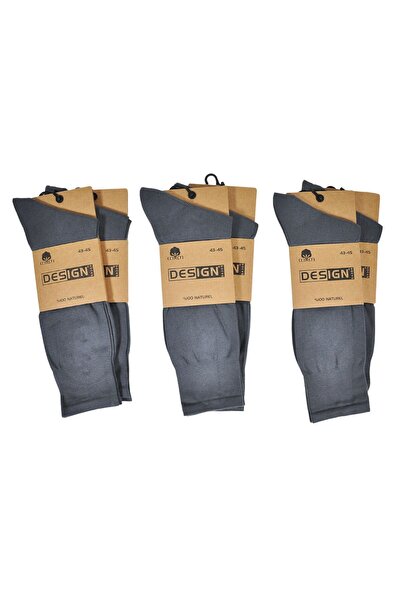 Design Socks Men's Smoked 100% Cotton Socks (6 Pairs) in Special Box