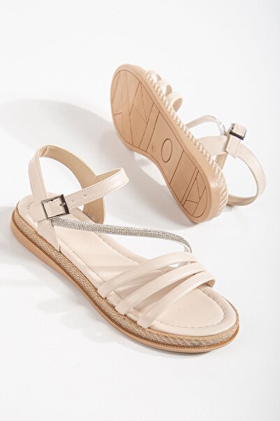 MİSS ZÜLÜF صندل نسائي يومي مرصع بالأحجار