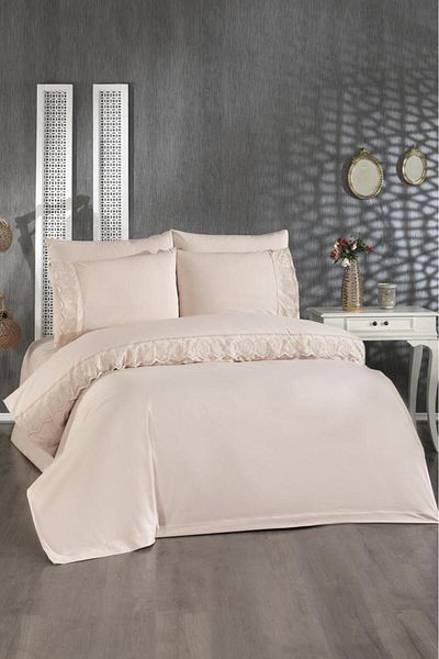 Çeyiz Diyarı Комплект завивки Cappucino Colorful French Lace Seray