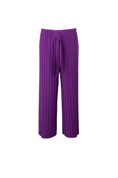 Oppland Women's Boutique Trousers Skirt Elastic Waist Pleated Front Piece Fabric Detailed Lycra Sandy Fabric