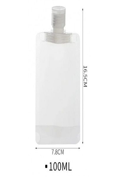 Tor Store Set of 9 100 ML Cream Shampoo - Reusable, Washable Liquid Bag with Lid
