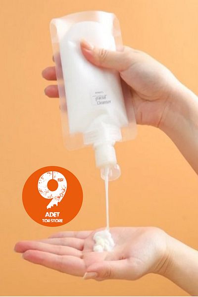 Tor Store Set of 9 100 ML Cream Shampoo - Reusable, Washable Liquid Bag with Lid