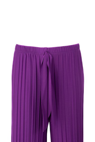 Oppland Women's Boutique Trousers Skirt Elastic Waist Pleated Front Piece Fabric Detailed Lycra Sandy Fabric