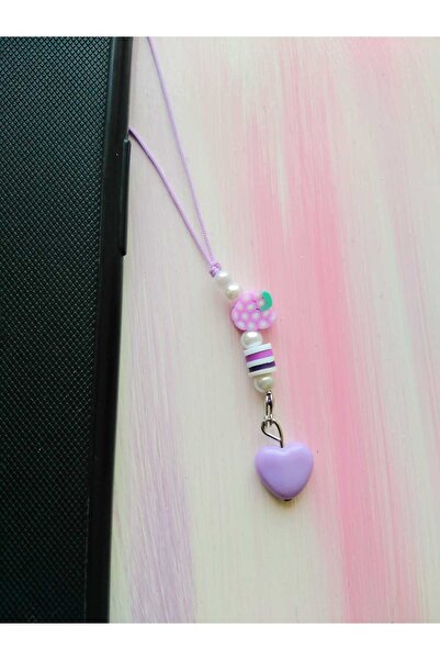 nasclaycollection Fimo Charm Phone Decoration Grape Purple Mini