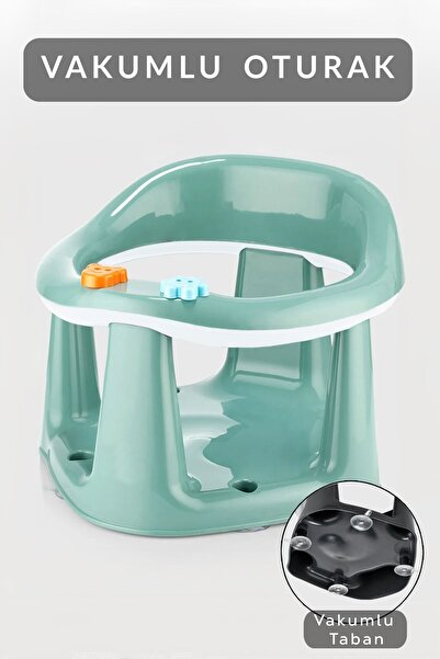 Meleni Baby Bebek Destekli Banyo Oturağı - Vakum Tabanlı Bebek Mama Oturağı -...