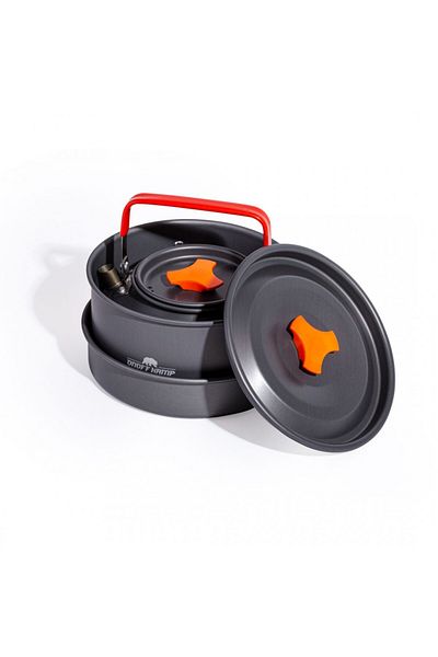 ON OFF KAMP Kamp Ve Macera Ekipmanları Pot Pan - Teapot and Fork Spoon Knife Set