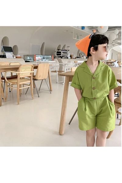barin kids Copie - Set de pantaloni scurți pentru băieți și fete, unisex, de vară, 100% bumbac