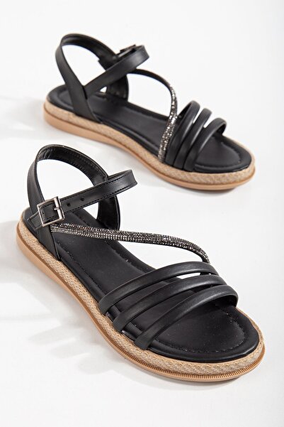 MİSS ZÜLÜF Γυναικεία πέτρινα καθημερινά σανδάλια