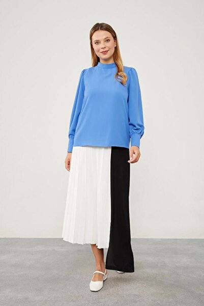 Levidor Шифонова блузка - з вишивкою на плечах