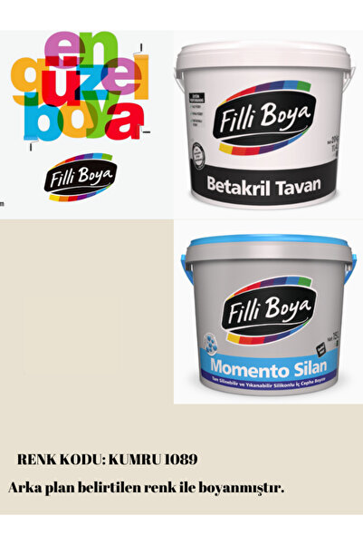 Filli Boya Momento Silan Silinebilir 15Lt-20Kg-Filli Boya Yüksek Örtücü Tavan...