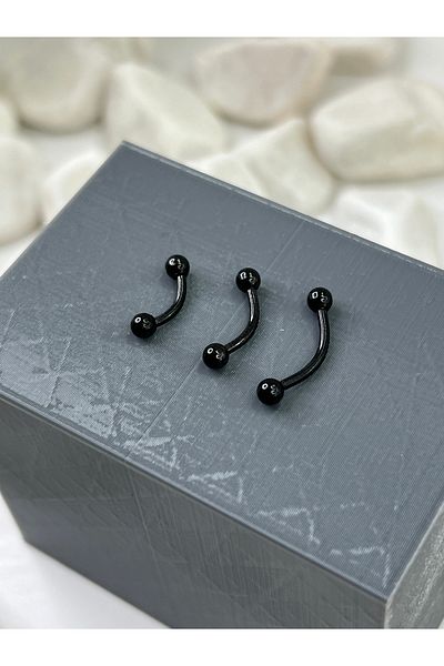 Karınca Piercing ثقب الحواجب - الحاجز المداري المبتسم، مشط الزنمة ورمز الزنمة وFrowny Daith - الفولاذ الحلزوني