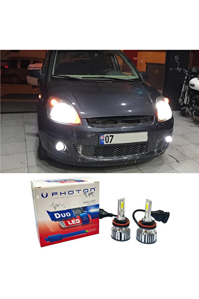 Photon Fiesta Mk5 Led Xenon Uzun + Kısa Far Ampulü Uyumlu H4 Duo Yeni Seri Be...