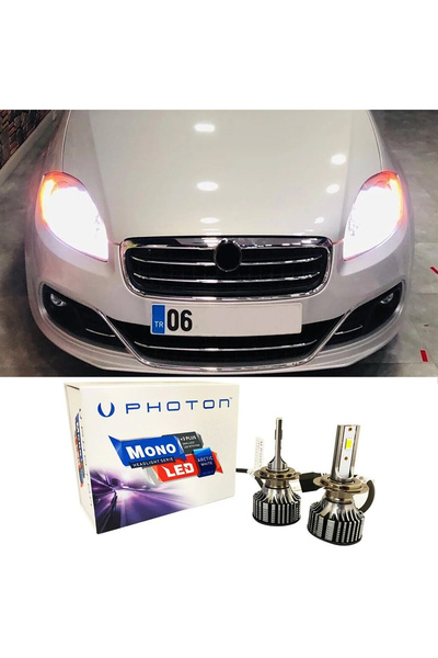 Photon Fiat Linea Led Xenon Kısa Far Ampulü H7 Mono Yeni Seri Beyaz
