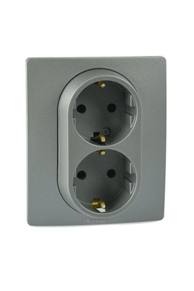 Legrand Salbei Füme Renk İkili Topraklı Priz 767816