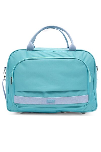 KAFF Turkuaz Su Geçirmez Kumaş Omuz Askılı Seyahat Ve Spor Çantası 00817 - Turkuaz