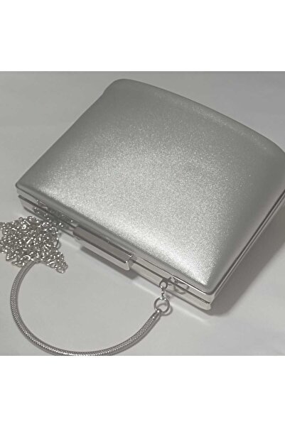 Şarra Gossi Silver Evening Dress Fabric - Evening Bag