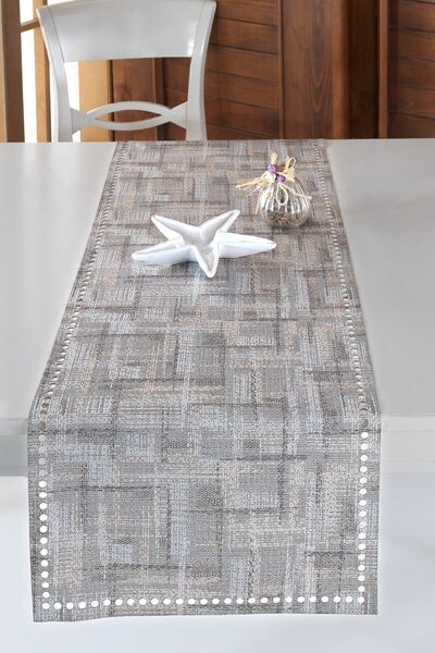 ÖZENEV Evine Özen Krem Runner Amerikan Servis Masa Örtüsü 40x140 Cm Veranda-06