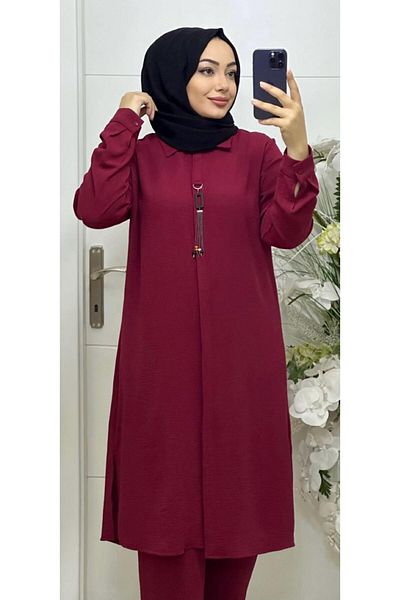 Ebrarengiz Moda Γυναικείο κοστούμι Testeture - Μοντέλο με πατιλέτα