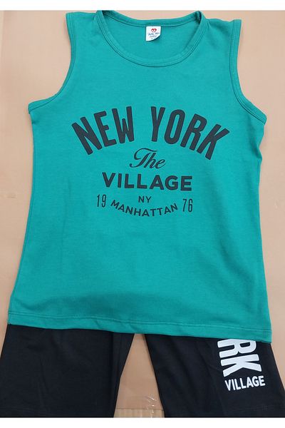 Terry Boy's Combed Cotton Suit - Strappy Shorts
