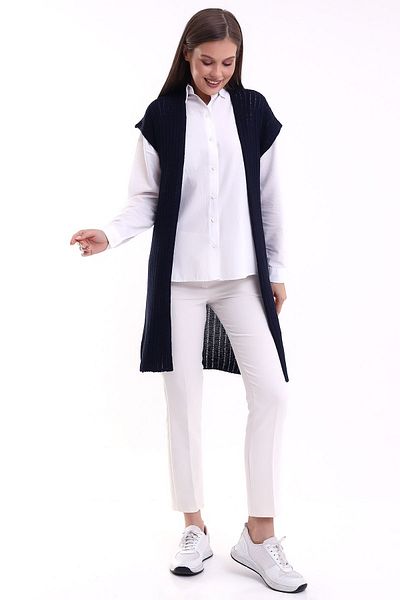 LEBUAS Long Summer Knitwear Vest