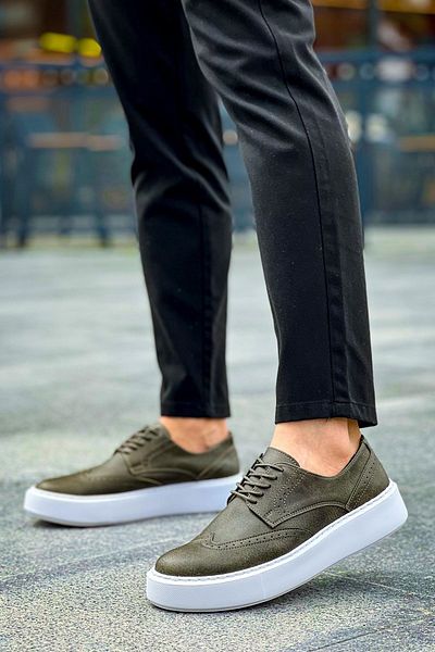 Joy Man J149 Change Over - Orthopedic Sole Casual Men's Classic Shoes CBT Khaki
