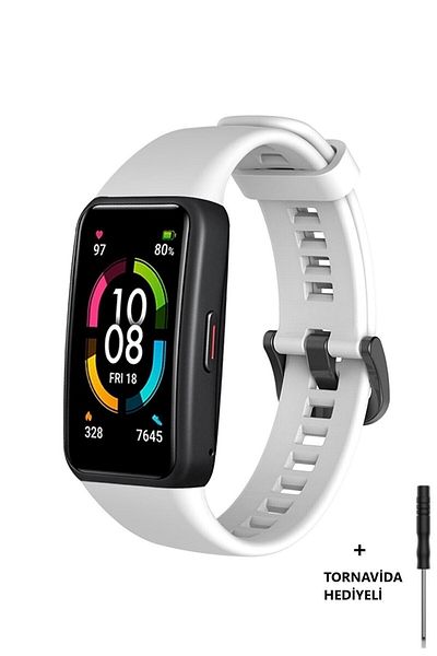 CONOCER حزام حبل من السيليكون الناعم متوافق مع Huawei Band 6 وHonor Band 6