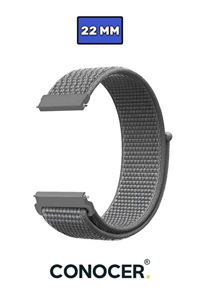 CONOCER Qcy Gtc Uyumlu Yüksek Kalite 22mm Hasır Dokuma Kordon Kayış