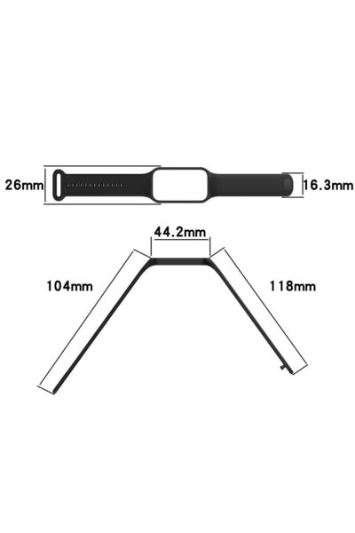 CONOCER Xiaomi Redmi Band 2 Compatible High Quality Silicone Cord Strap