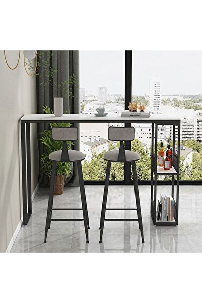 larissa design Bar Masası Mutfak Adası(sandalyeler Hariç )