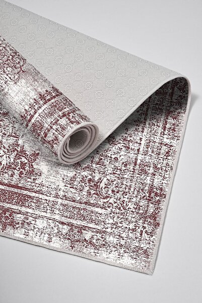 Alanur Home Alanur Trend Non-Slip Base Digital Bathroom Set Kt482 Powder