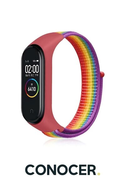 CONOCER حزام سلك عالي الجودة متوافق مع Xiaomi Mi Band 5/6/7
