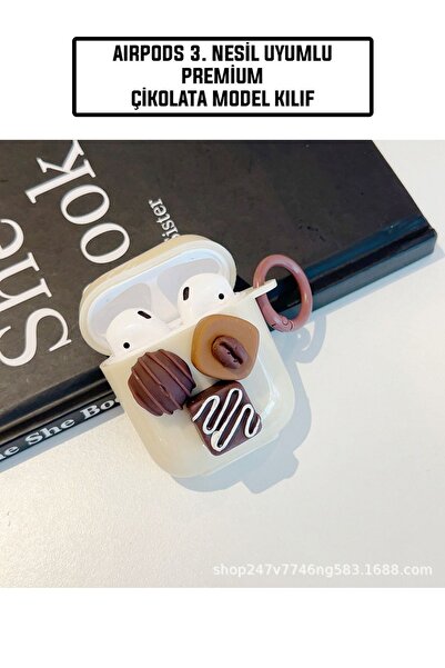 CONOCER Airpods 3.nesil Uyumlu 3d Geometrik Çikolata Tasarımlı Sevimli Premiu...