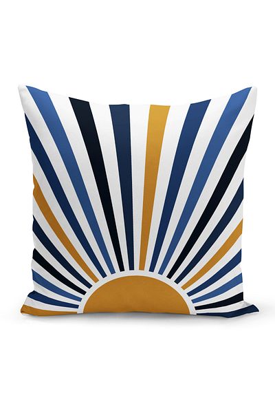Bertille Home Seria Husă de pernă cu imprimare digitală minimalistă pe două fețe
