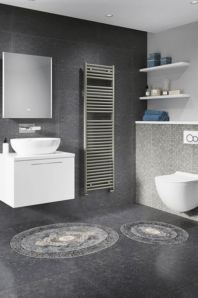 Alanur Home Σετ Τουαλέτας Κορώνα (με απλικέ) Antique Grey