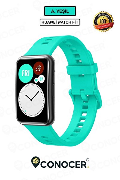 CONOCER Huawei Watch Fit New Uyumlu Yüksek Kalite Yumuşak Pürüzsüz Silikon Ko...