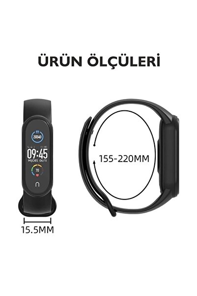 CONOCER Xiaomi Mi Band 3 | Mi band 4 Uyumlu Silikon Yüksek Kalite Kordon