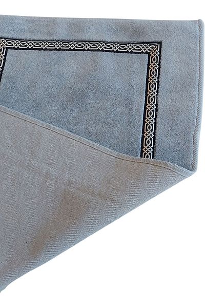 ALANUR Home Royal Jakuar Cotton Bathroom Σετ Τουαλέτας 2 τεμαχίων Γκρι