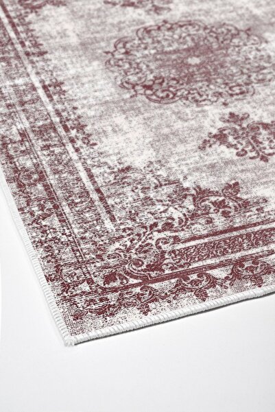 Alanur Home Alanur Trend Non-Slip Base Digital Bathroom Set Kt482 Powder