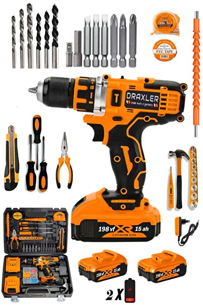 Genel Markalar 218 VF 14 Ah Çelik Şanzuman Bakır Sargılı Çift Akülü Şarjlı Ma...