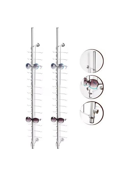 STAND MARKET Wall Mounted Glasses Stand with Metal Locking System - Locking Optical Stand Metal Imported Product