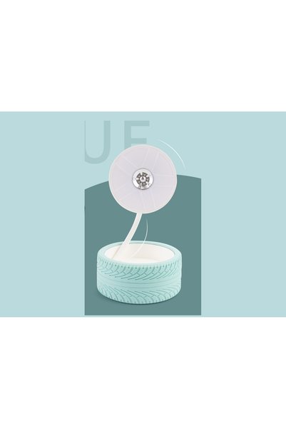 Livava Wheel Table Lamp, Blue, 20X9,