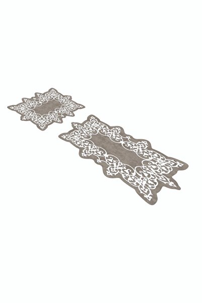 Alanur Home Alanur Azalea Laser Cut 2-Piece Bathroom Set St210143kr