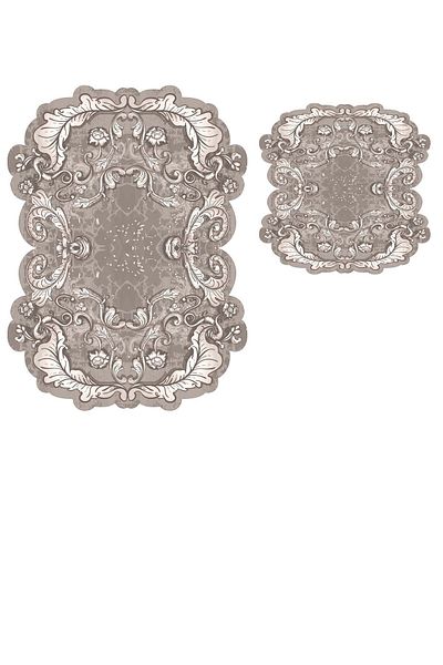 Alanur Home Σετ μπάνιου Alanur Karanfil Laser Cut 2 τεμαχίων St 210149 κα