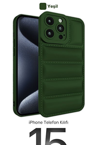 CONOCER İphone 15 Pro Max Uyumlu Airbag Puffer Modeli Darbeye Dayanıklı Silik...